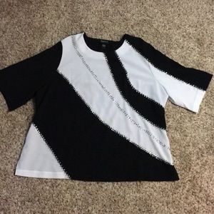 Maggie Barnes 3X Sequined Blouse